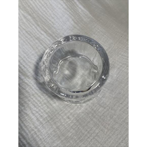 Clear “Salt” Cellar , Ribbed - Picture 3 of 3